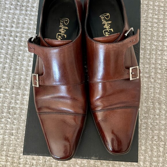 Paul Evans The Burton Double Monk Strap - Brown - Picture 3 of 4